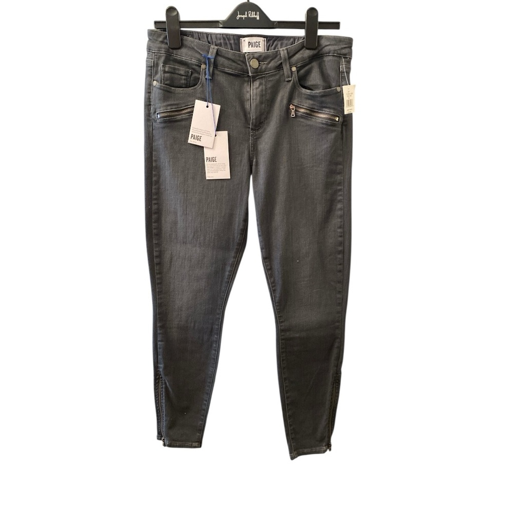 Paige Jane Zip Mid Rise Ultra Skinny Leggings Size 32. BNWT
